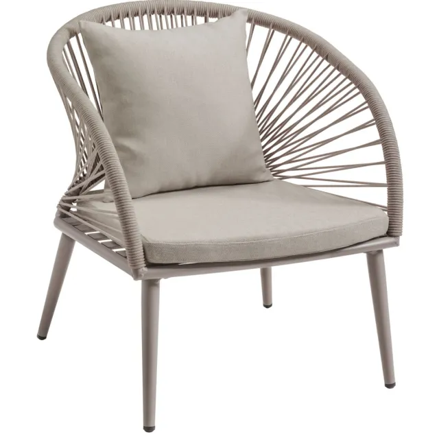 Vega Loungestoel buiten Alcamo; 66x73x82 cm (BxDxH); beige