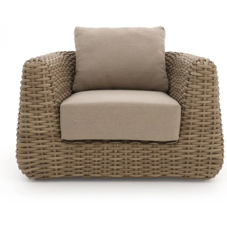 Intenso Furniture Intenso Tarcento/Rough-K stoel-bank loungeset 4-delig taupe, foto 3