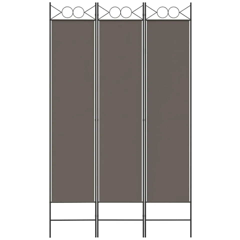 vidaXL Kamerscherm met 3 panelen 120x220 cm stof antracietkleurig Anthraciet
