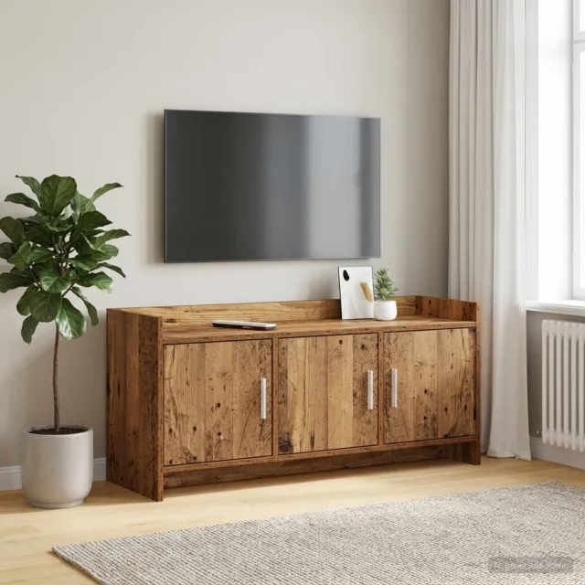 vidaXL TV-kast 102 x 33 x 47 cm Oud hout Bewerkt hout bruin