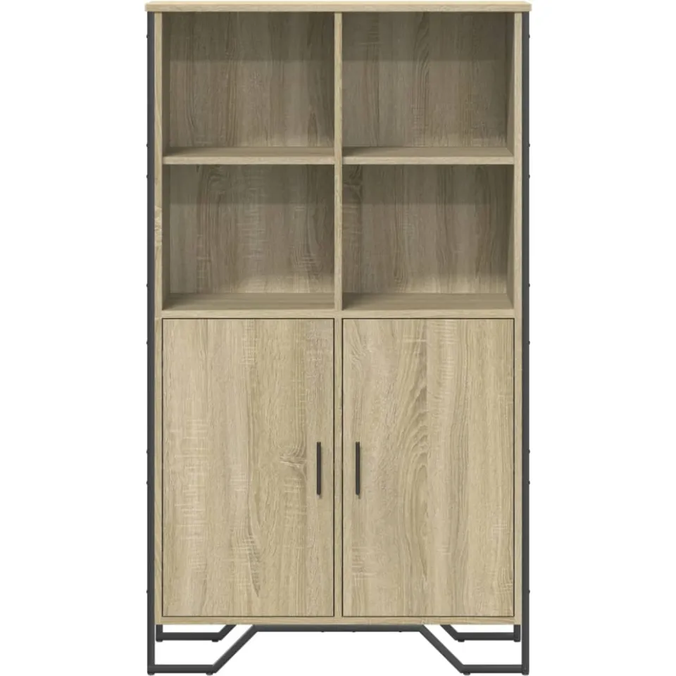 vidaXL Hoge kast 79,5x35,5x137,5 cm bewerkt hout sonoma eikenkleurig, foto 3