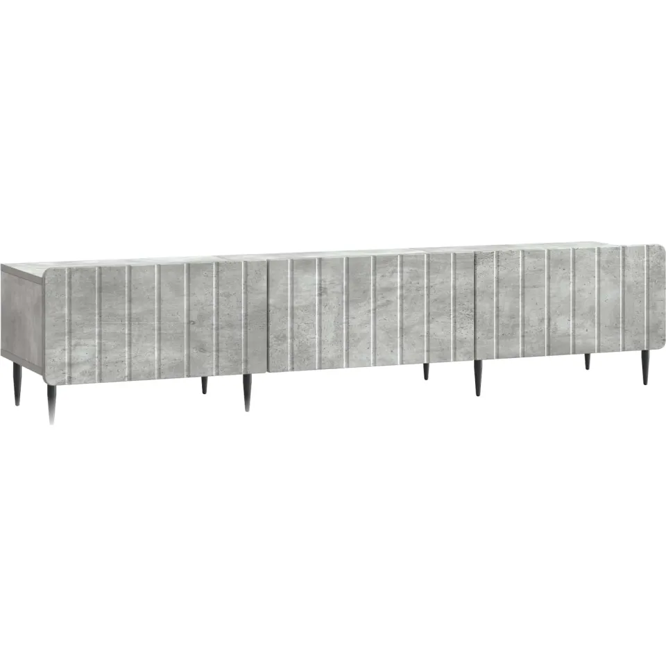 vidaXL TV-kast met lade Betongrijs 147 x 34,5 x 32 cm Bewerkt hout grijs, foto 3