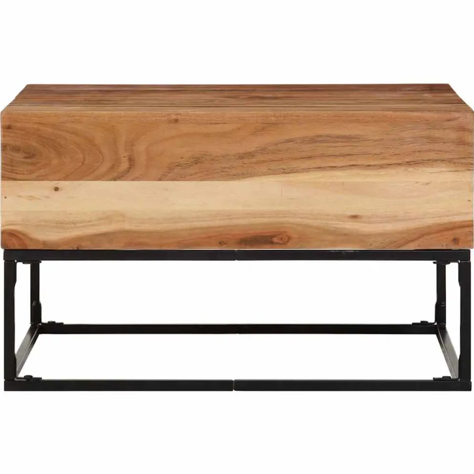 vidaXL Salontafel 68x68x41 cm massief acaciahout bruin, foto 2