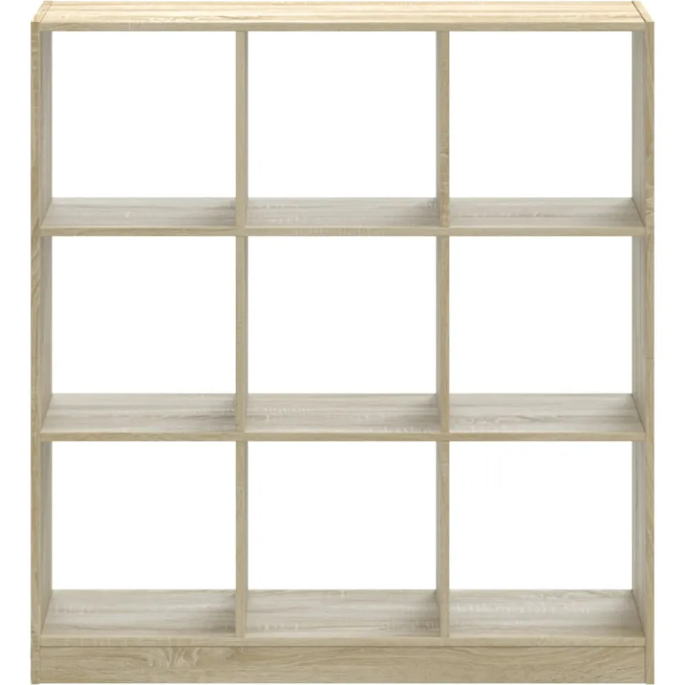 vidaXL Boekenkast 102x32x108 cm bewerkt hout sonoma eikenkleurig, foto 3