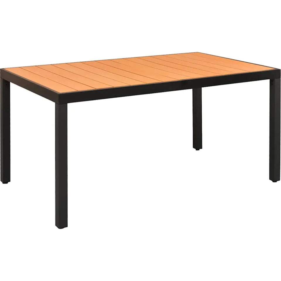 vidaXL 7-delige Tuinset aluminium zwart, foto 4