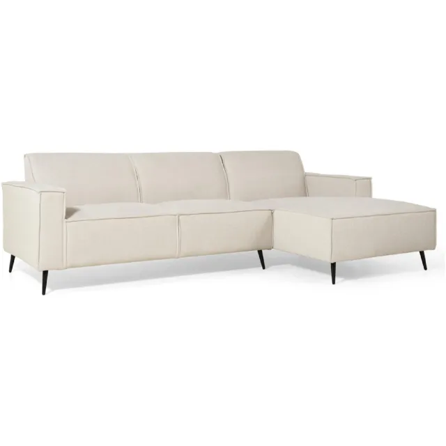 Nest of Nora Linnen hoekbank Cavik - rechts 260x150 - Beige