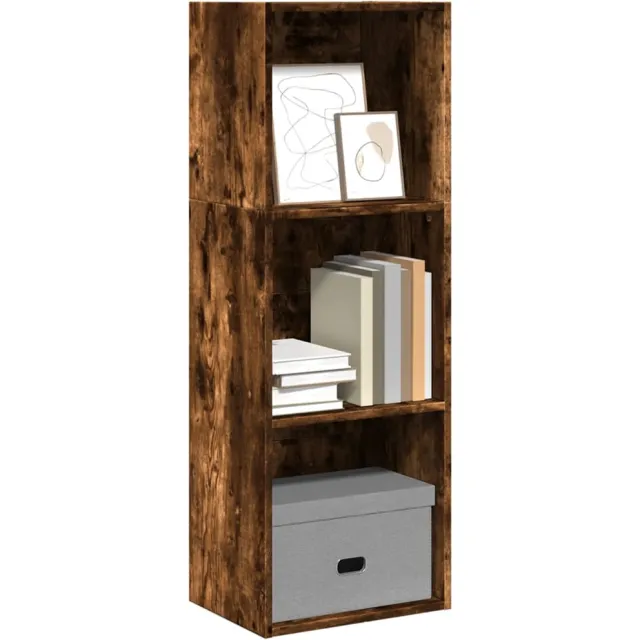 vidaXL Boekenkast 40x30x114 cm bewerkt hout gerookt eikenkleurig Bruin