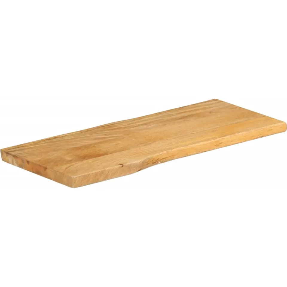 vidaXL Tafelblad met natuurlijke rand 80x40x3,8 cm massief mangohout bruin, foto 2