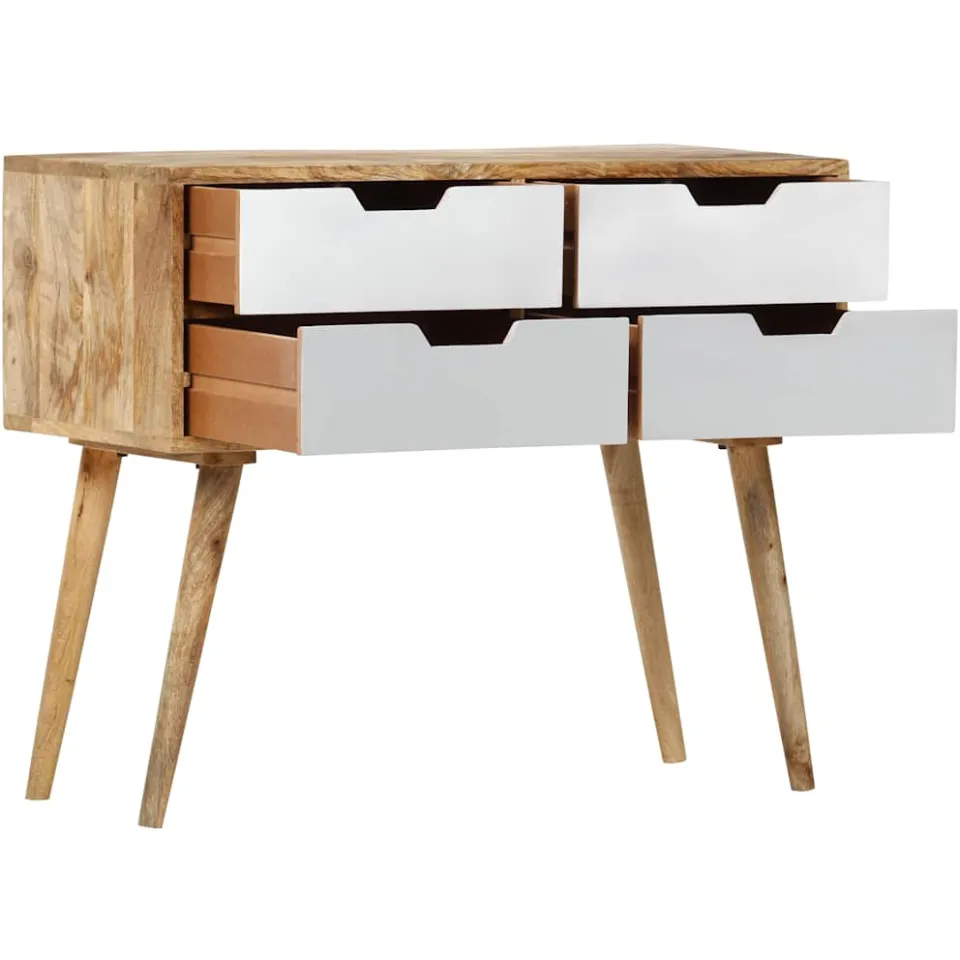 vidaXL Dressoir 85x40x71 cm massief mangohout bruin, foto 2