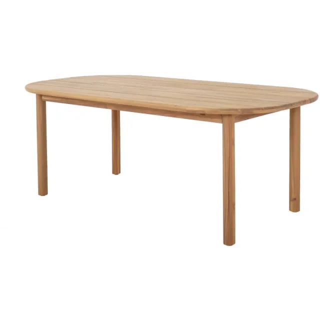 sweeek Rechthoekige 6-persoons tuintafel acaciahout - sorrento Naturel