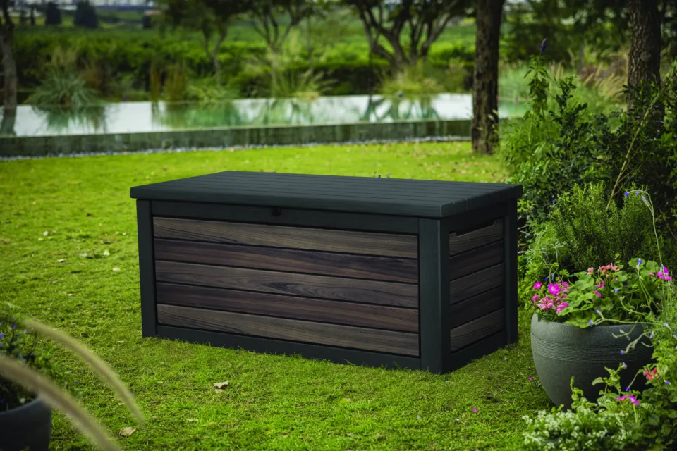 Keter signature opbergbox (630l) rosewood, foto 5