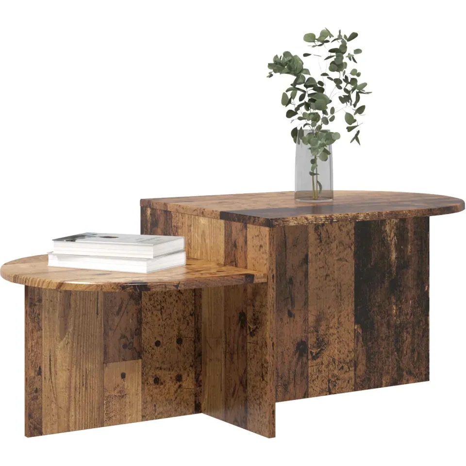 vidaXL Salontafel Oud hout 100 x 50 x 40 cm Bewerkt hout Bruin