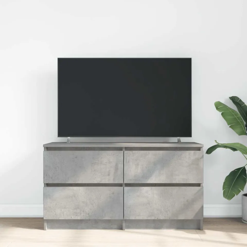 vidaXL Tv-meubel 100x35x54 cm bewerkt hout betongrijs grijs, foto 3