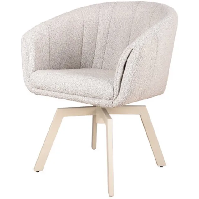 Moods Collection Eetkamerstoel Brussel draaibaar poot Mars beige - cosmo nature 01