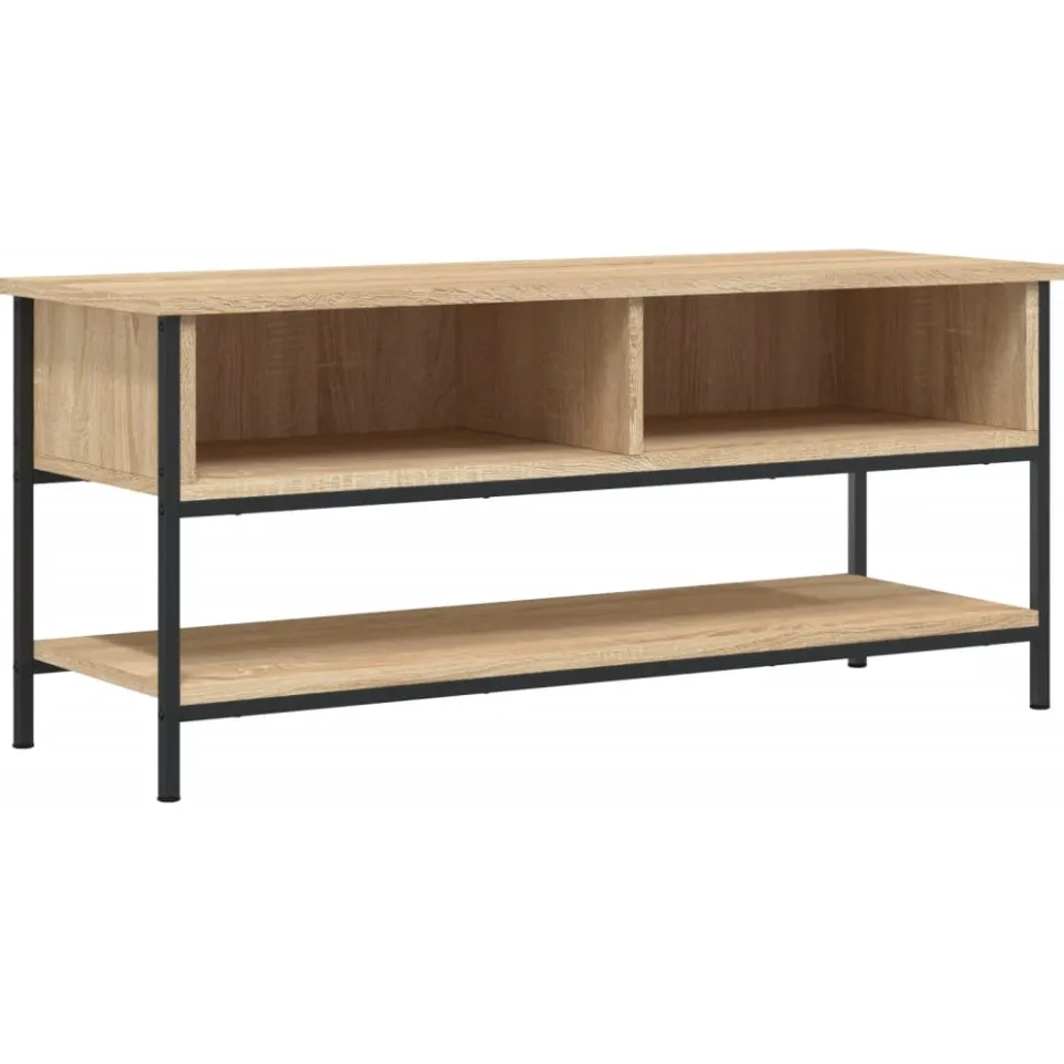 vidaXL Tv-meubel Sonoma eiken 100x35x45 cm bewerkt hout, foto 3