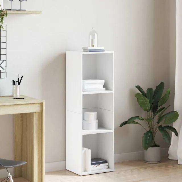 vidaXL Boekenkast/tv-meubel 36x30x114 cm bewerkt hout wit, foto 2