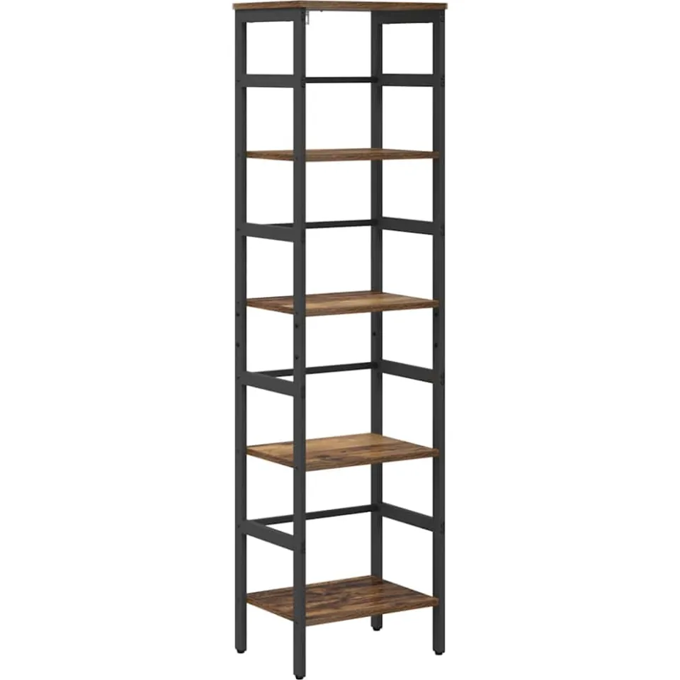 vidaXL Boekenkast 4-laags 40 x 29,5 x 149 cm Bewerkt hout Oud Hout bruin, foto 3