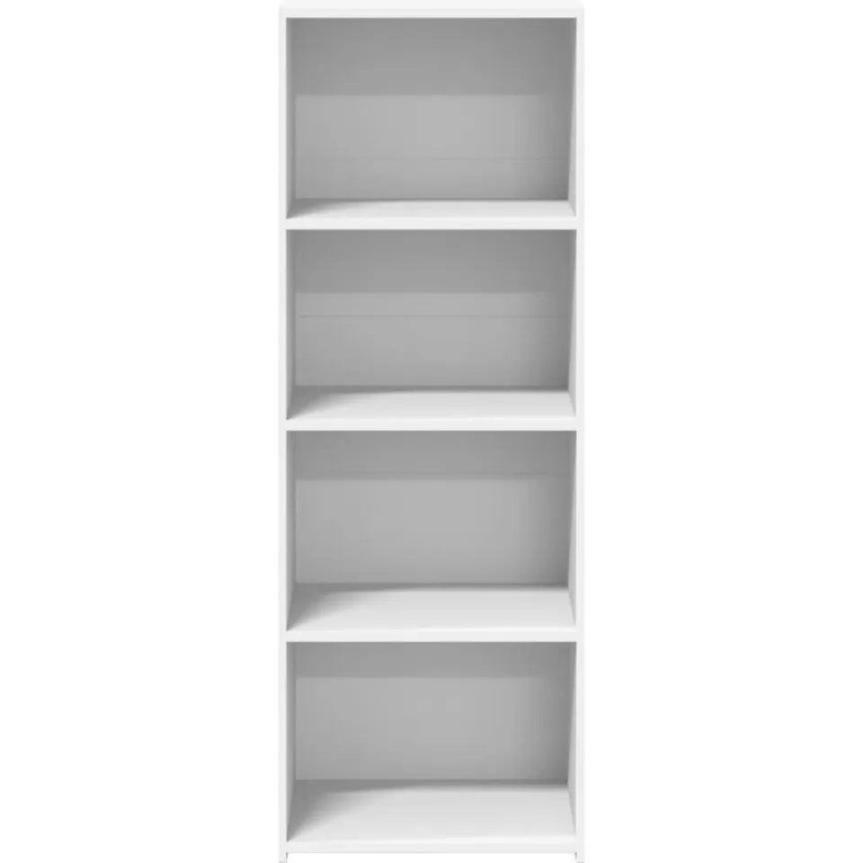 vidaXL Hoge kast 45x41x124 cm bewerkt hout wit