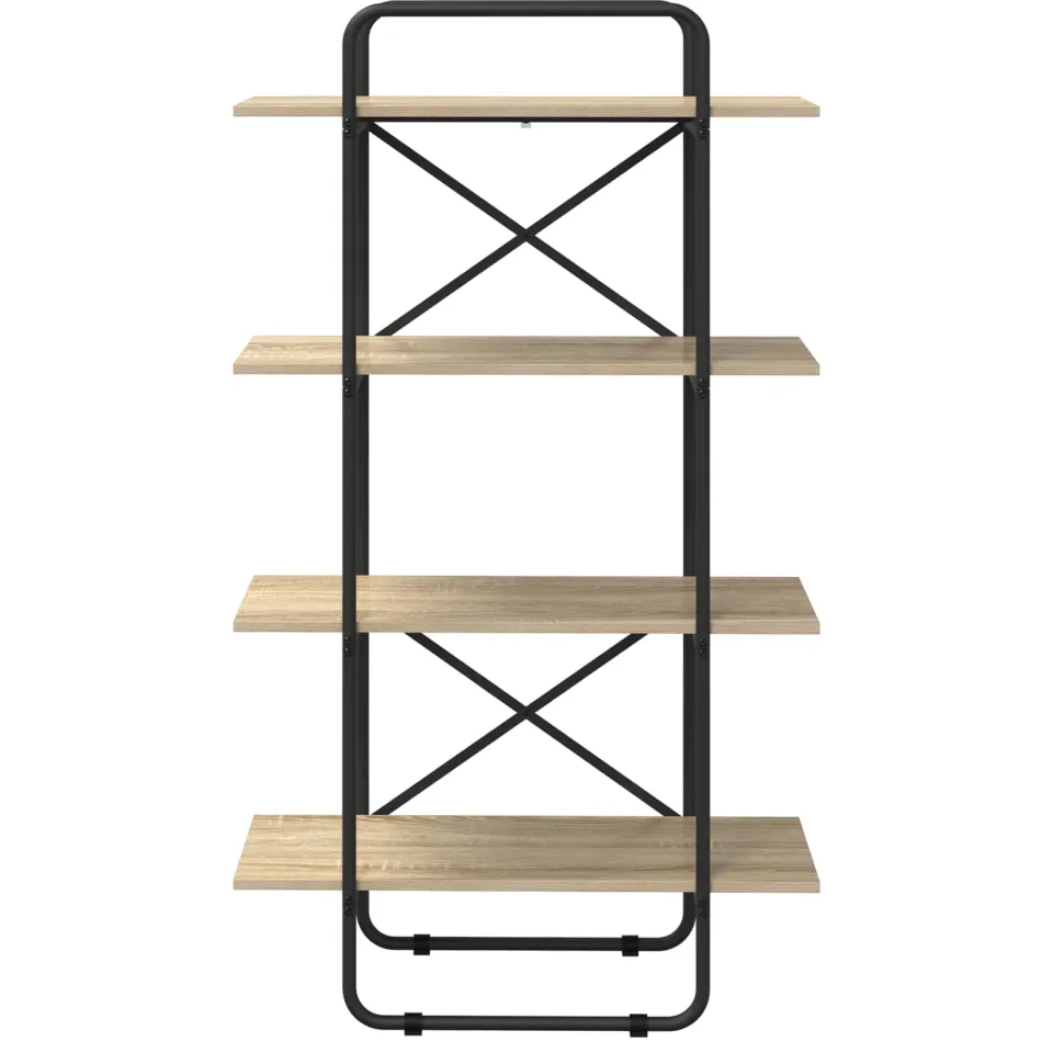 vidaXL Boekenrek 4-laags 60 x 35 x 140 cm PB Sonoma Eiken
