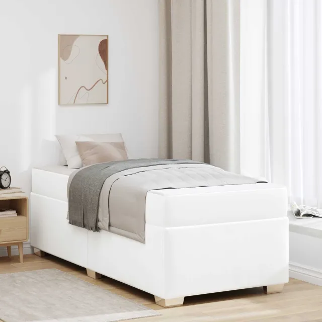 vidaXL Bedframe Wit 100 x 200 cm PVC