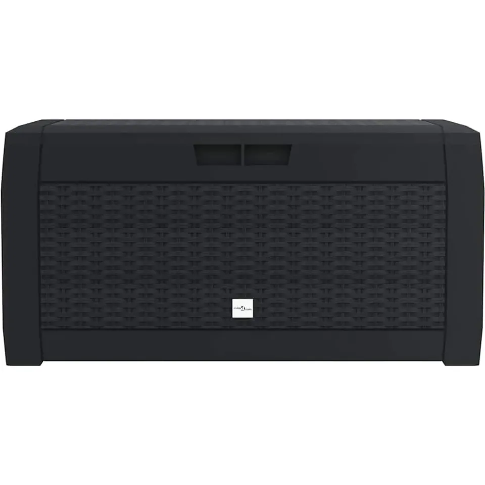 vidaXL Tuinbox 119x48x60 cm polypropeen antracietkleurig Anthraciet