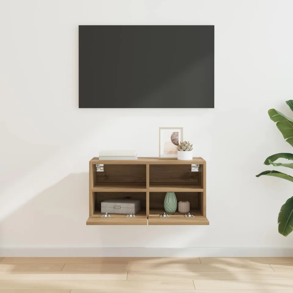 vidaXL TV Wandkast 60 x 30 x 30 cm Artisan Eiken Bewerkt hout, foto 4