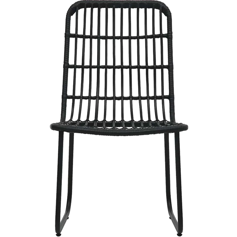 vidaXL 3-delige Bistroset poly rattan zwart, foto 4