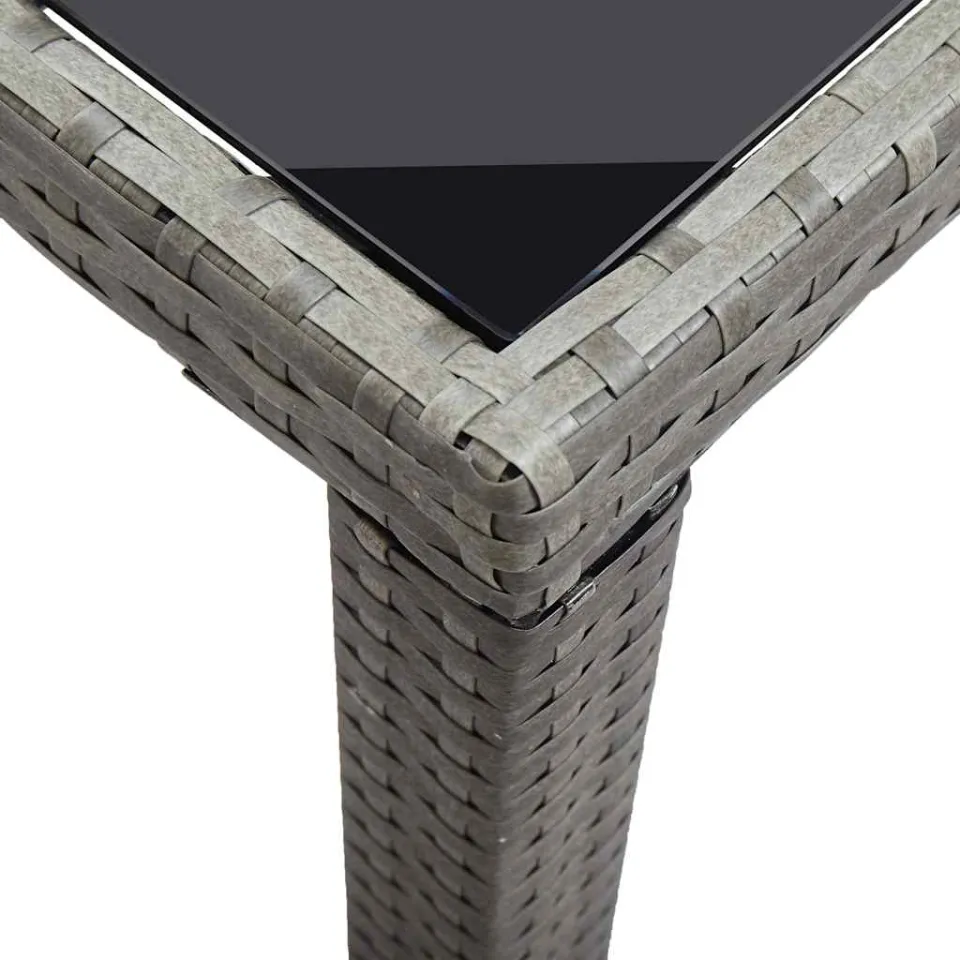 vidaXL Tuintafel 123x60x74 cm poly rattan antraciet, foto 4