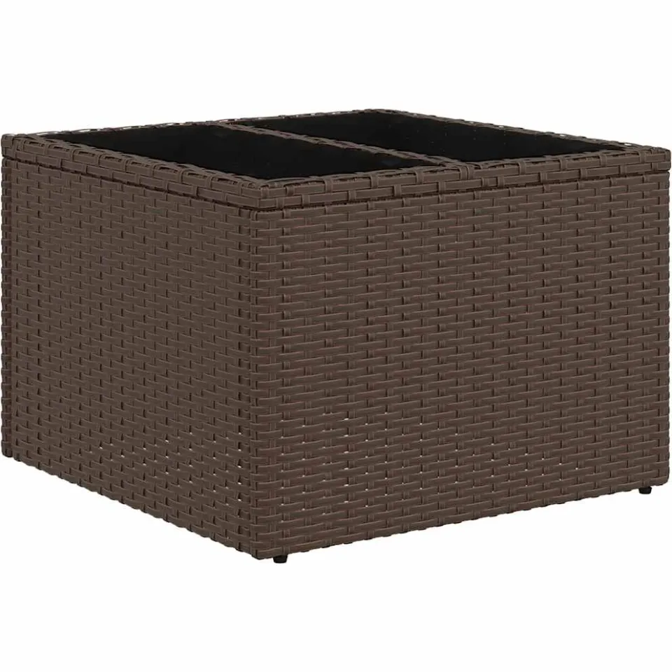 vidaXL 7-delige tuinbankset met kussens, bruin polyrotan, foto 4