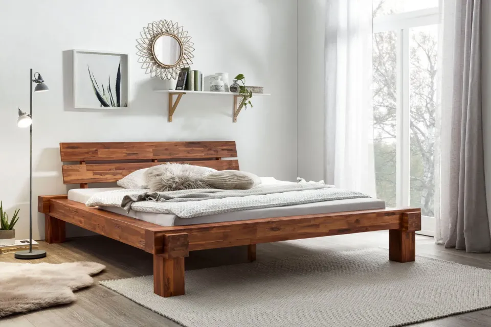 bed Hope acaciahout bruin, foto 3