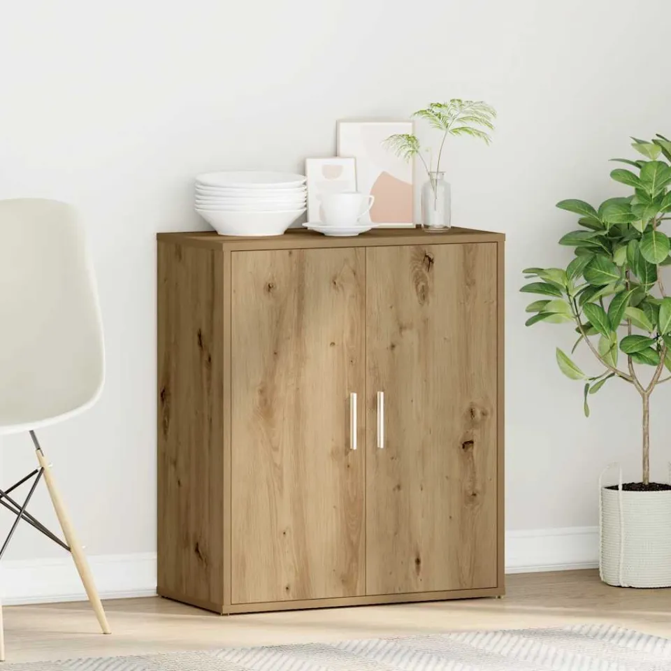 vidaXL Dressoir Artisan Eiken 60x31x70 cm Engineered Wood, foto 4