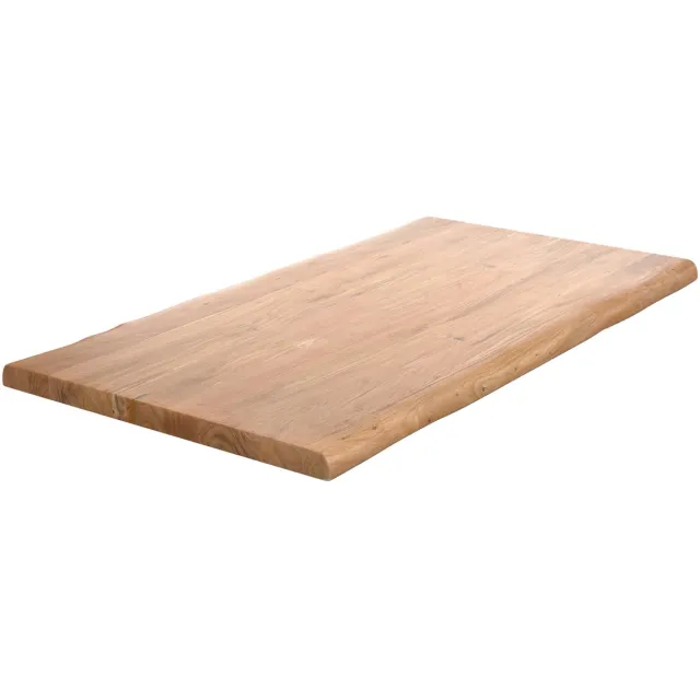 DELIFE Tafelblad Edge acacia natuur 160x90cm XL Live-Edge Bruin
