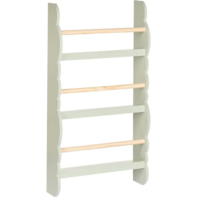 Beliani RIGOLET - Wandboekenplank - Lichtgroen - MDF