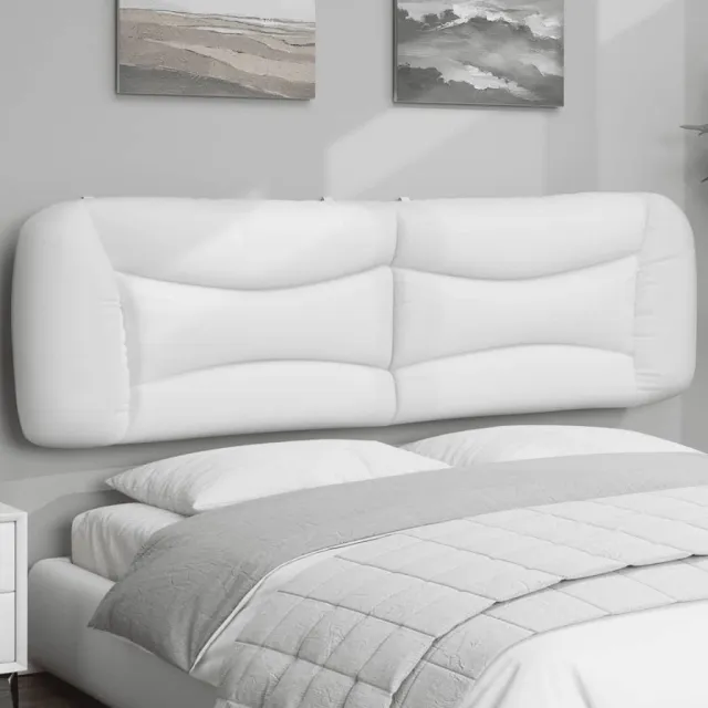 vidaXL Hoofdbordkussen "Hvar" 180 cm kunstleer wit