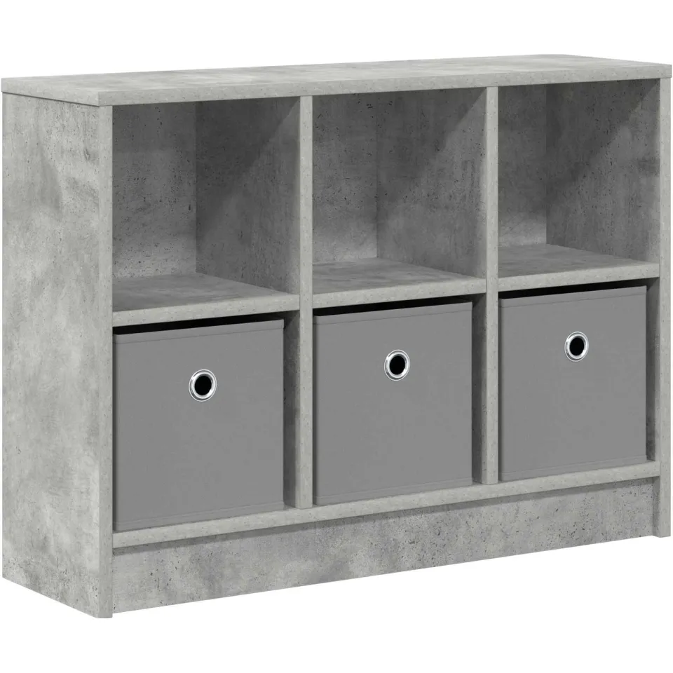 vidaXL Dressoir Beton Grijs 73,5 x 22,5 x 53,5 cm