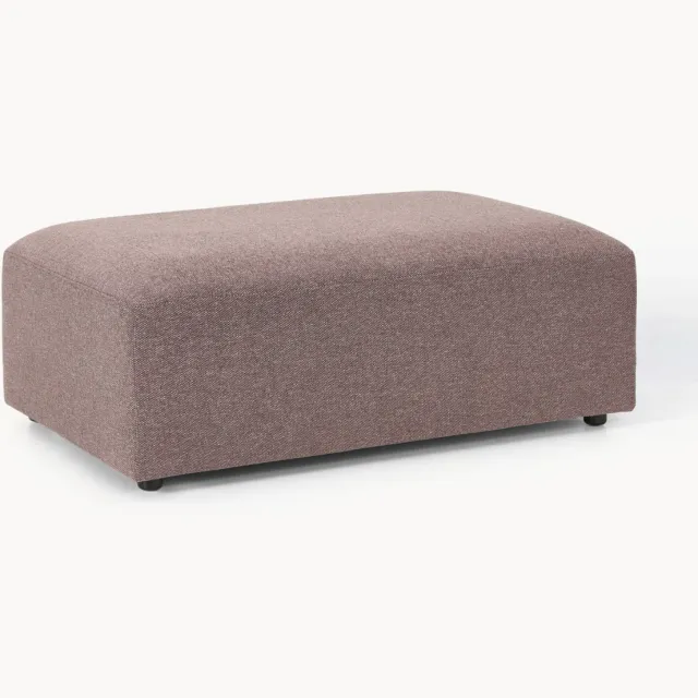 Westwing Collection XL poef Melva, B 116 x D 72 cm Dieproze