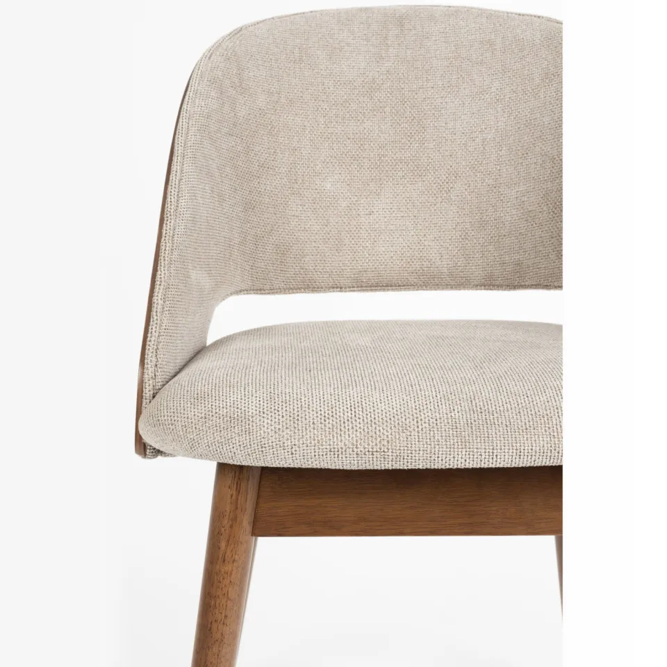 Dutchbone Velore eetkamerstoel beige, foto 7