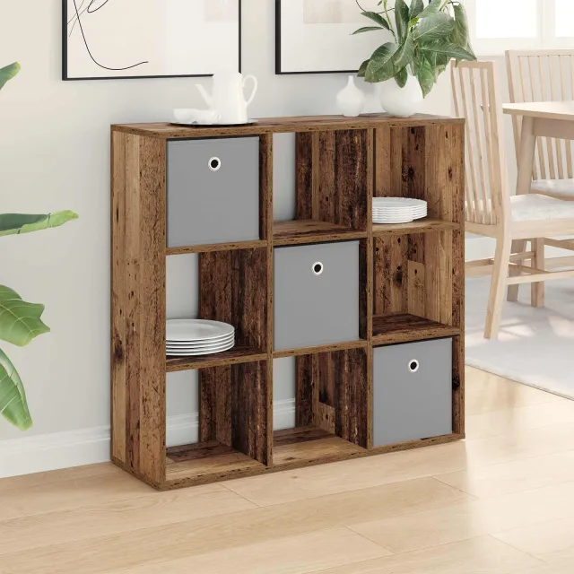 vidaXL Dressoir Oudhout 88,5 x 29 x 84,5 cm bruin