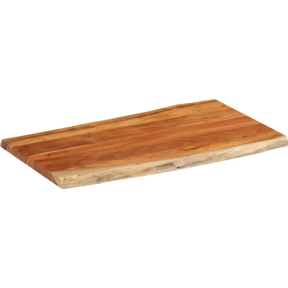 vidaXL Tafelblad rechthoekig natuurlijke rand 100x60x2,5 cm acaciahout bruin, foto 2