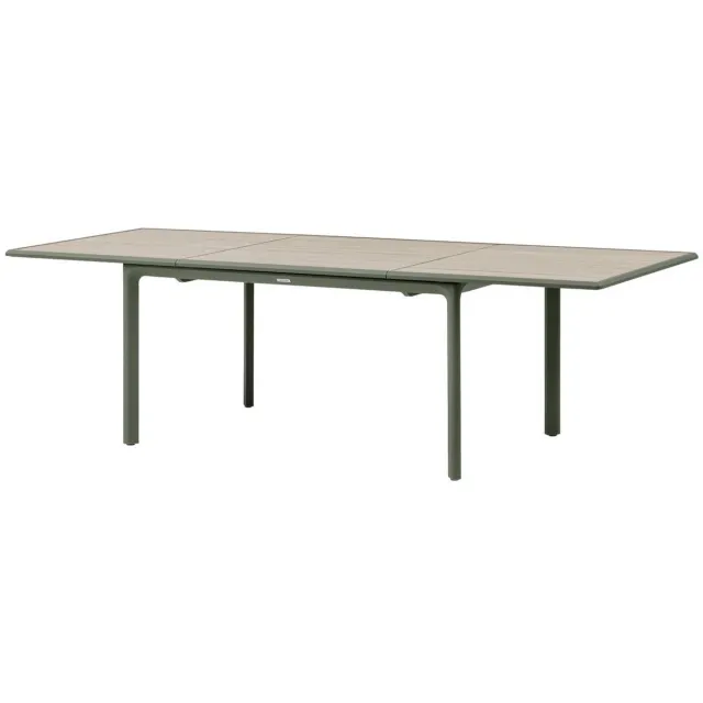 Hespéride Uitschuifbare aluminium tuintafel voor 10 personen DILORS Vert olive
