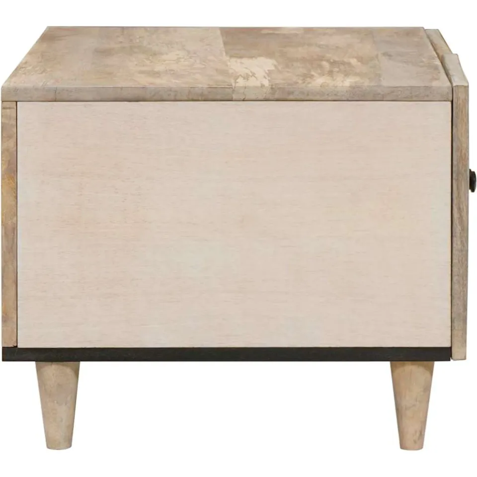 vidaXL Salontafel Wit 80 x 50 x 40 cm Bewerkt hout, foto 4
