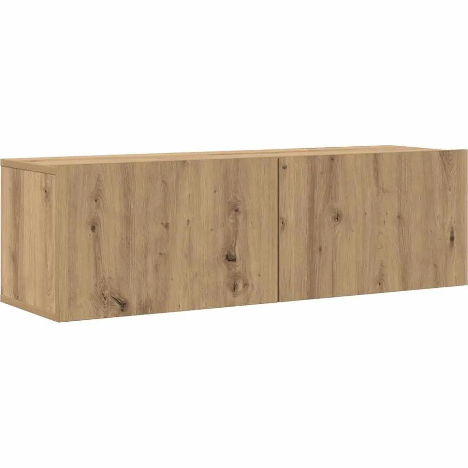 vidaXL 8-delig Tv-meubelset wandmontage bewerkt hout artisanaal eiken, foto 3
