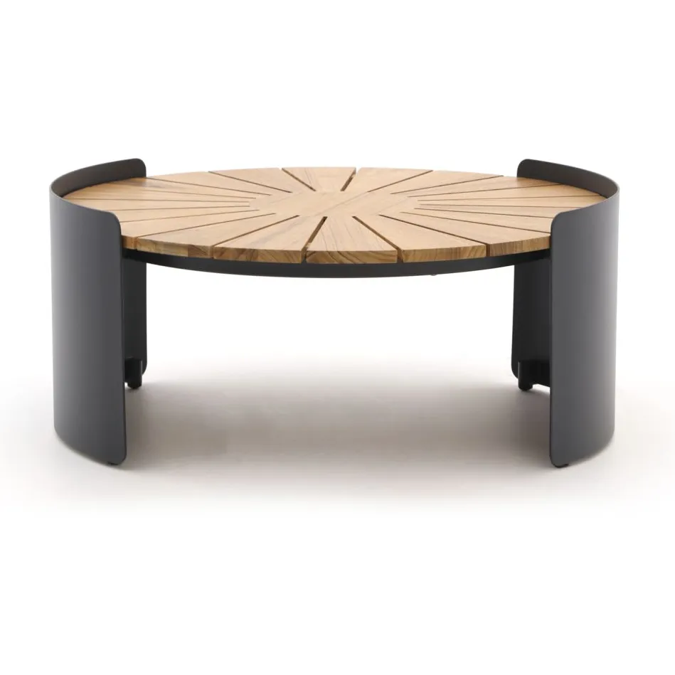 Bellagio tuinmeubelen Bellagio Porcari lounge tuintafel ø70cm (h:30cm) bruin, foto 3