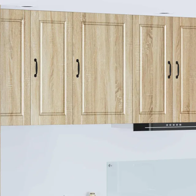 vidaXL Wandkast PORTO Sonoma Eiken 50 x 31 x 80 cm Bewerkt hout Bruin