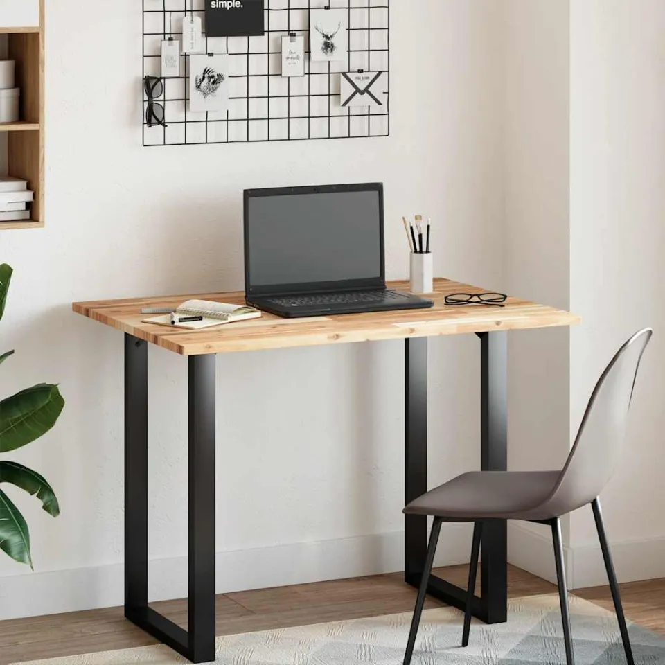 vidaXL Tafelblad rechthoekig 100x70x2 cm massief acaciahout bruin, foto 2