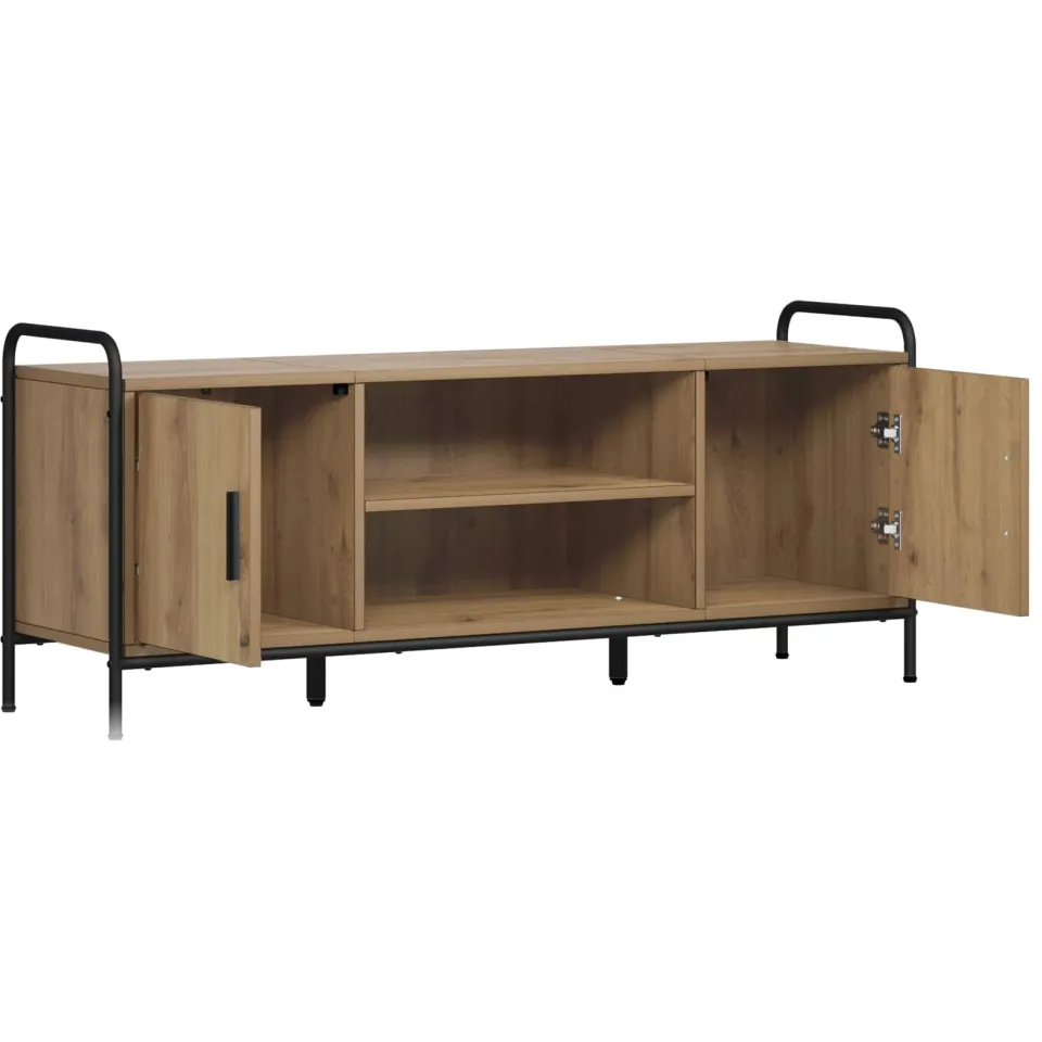 vidaXL Tv-meubel 119 x 33 x 50 cm Artisanaal eiken Bruin