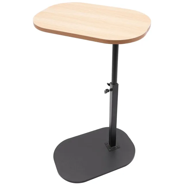 MokoHub C-vormige Bijzettafel - Salontafel - In Hoogte Verstelbaar - Vrijstaand - 45x30x45-80 cm - Beige