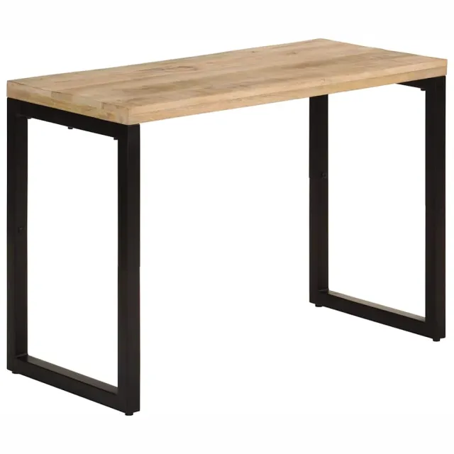 vidaXL Eettafel 110x50x76 cm massief mangohout Bruin