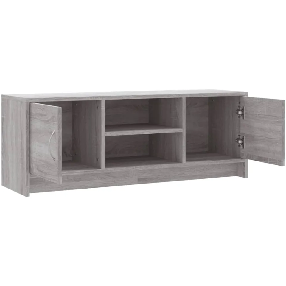 vidaXL Tv-meubel 102x30x37,5 cm bewerkt hout grijs sonoma eikenkleurig, foto 4