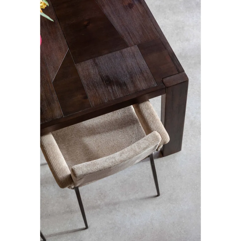 Dutchbone eetkamertafel Bruneau bruin, foto 3